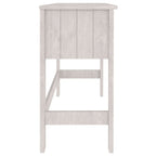 vidaXL Schreibtisch HAMAR Weiß 110x40x75 cm Massivholz Kiefer