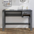 vidaXL Schreibtisch HAMAR Weiß 110x40x75 cm Massivholz Kiefer