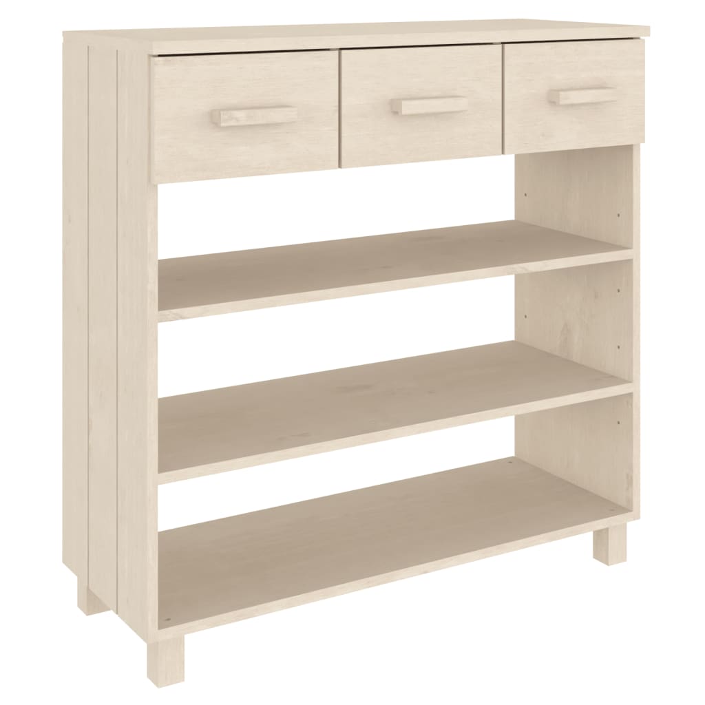 vidaXL Konsolentisch HAMAR Honigbraun 90x35x90 cm Massivholz Kiefer