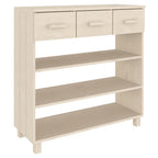 vidaXL Konsolentisch HAMAR Honigbraun 90x35x90 cm Massivholz Kiefer