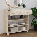vidaXL Konsolentisch HAMAR Honigbraun 90x35x90 cm Massivholz Kiefer