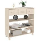 vidaXL Konsolentisch HAMAR Honigbraun 90x35x90 cm Massivholz Kiefer