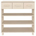 vidaXL Konsolentisch HAMAR Honigbraun 90x35x90 cm Massivholz Kiefer
