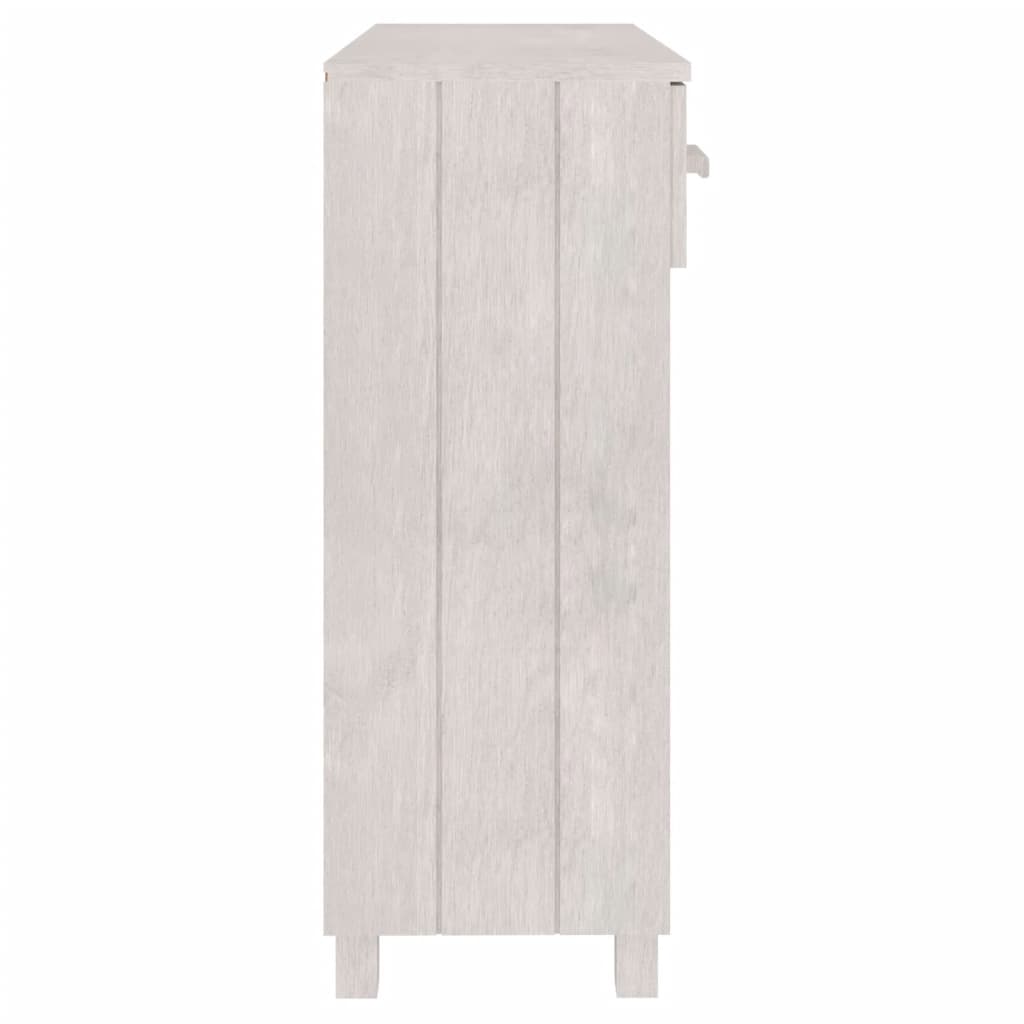 vidaXL Konsolentisch HAMAR Weiß 90x35x90 cm Massivholz Kiefer