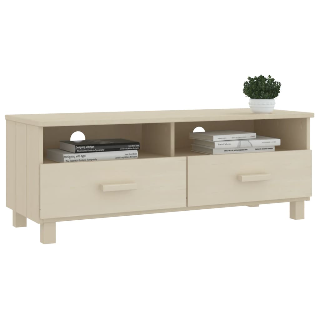 vidaXL TV-Schrank HAMAR Honigbraun 106x40x40 cm Massivholz Kiefer