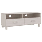 vidaXL TV-Schrank HAMAR Weiß 106x40x40 cm Massivholz Kiefer