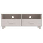 vidaXL TV-Schrank HAMAR Weiß 106x40x40 cm Massivholz Kiefer