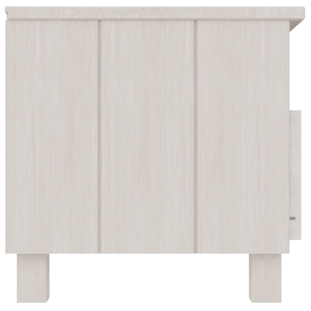 vidaXL TV-Schrank HAMAR Weiß 106x40x40 cm Massivholz Kiefer