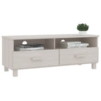 vidaXL TV-Schrank HAMAR Weiß 106x40x40 cm Massivholz Kiefer