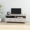 vidaXL TV-Schrank HAMAR Weiß 106x40x40 cm Massivholz Kiefer