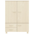 vidaXL Kleiderschrank HAMAR Honigbraun 99x45x137 cm Massivholz Kiefer