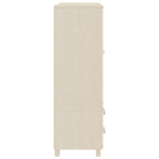 vidaXL Kleiderschrank HAMAR Honigbraun 99x45x137 cm Massivholz Kiefer