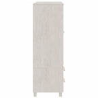 vidaXL Kleiderschrank HAMAR Weiß 99x45x137 cm Massivholz Kiefer