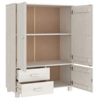 vidaXL Kleiderschrank HAMAR Weiß 99x45x137 cm Massivholz Kiefer