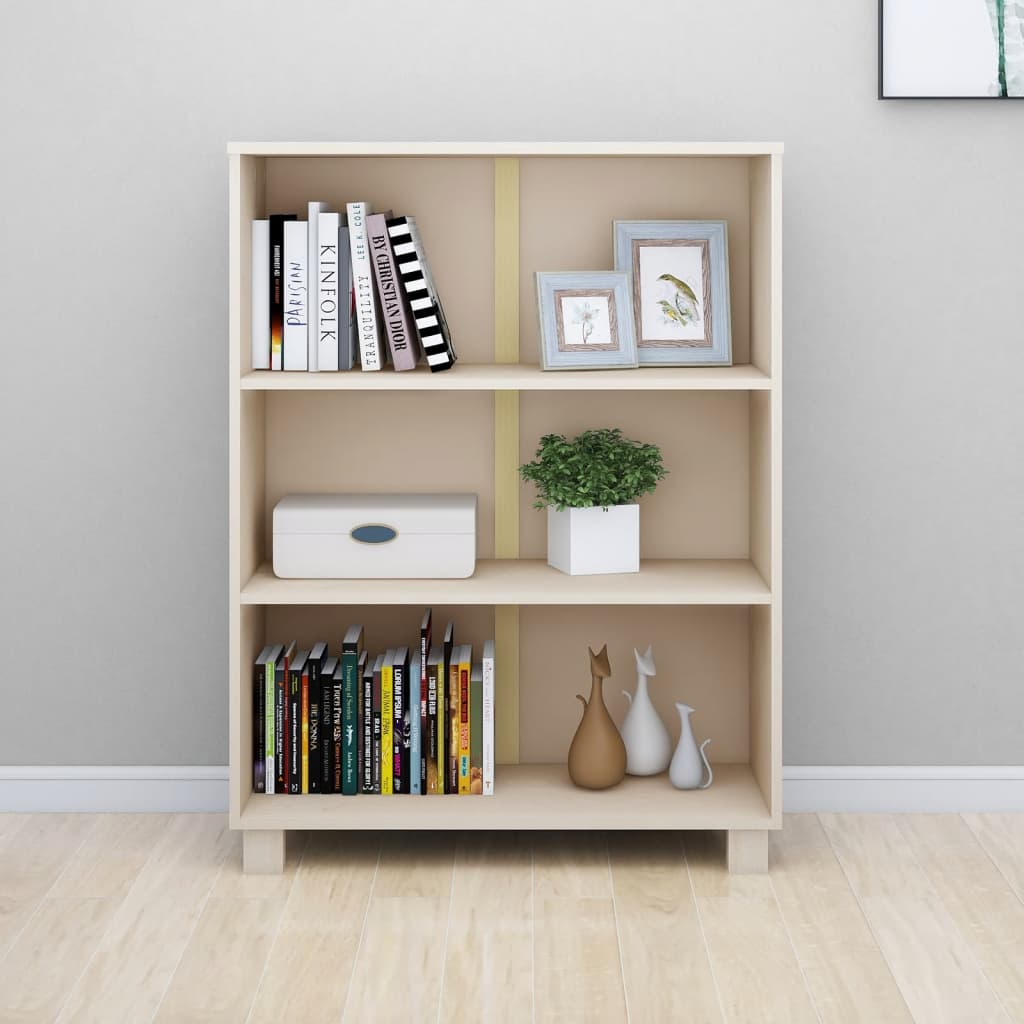 vidaXL Bücherschrank HAMAR Honigbraun 85x35x112 cm Massivholz Kiefer