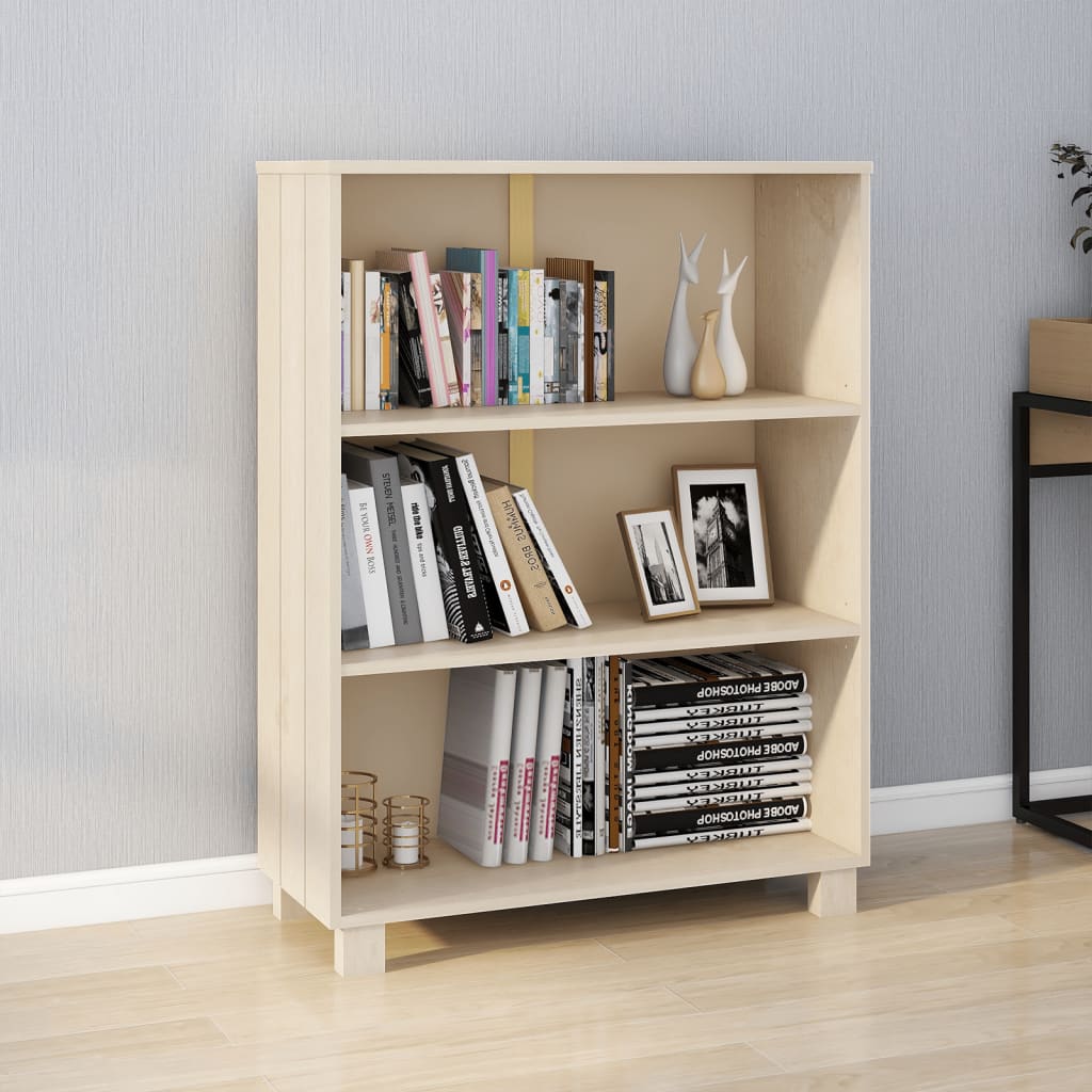 vidaXL Bücherschrank HAMAR Honigbraun 85x35x112 cm Massivholz Kiefer
