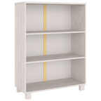 vidaXL Bücherschrank HAMAR Weiß 85x35x112 cm Massivholz Kiefer