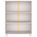 vidaXL Bücherschrank HAMAR Weiß 85x35x112 cm Massivholz Kiefer