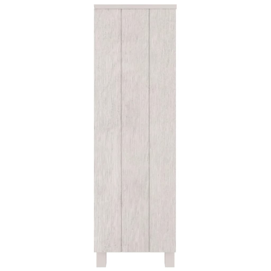 vidaXL Bücherschrank HAMAR Weiß 85x35x112 cm Massivholz Kiefer