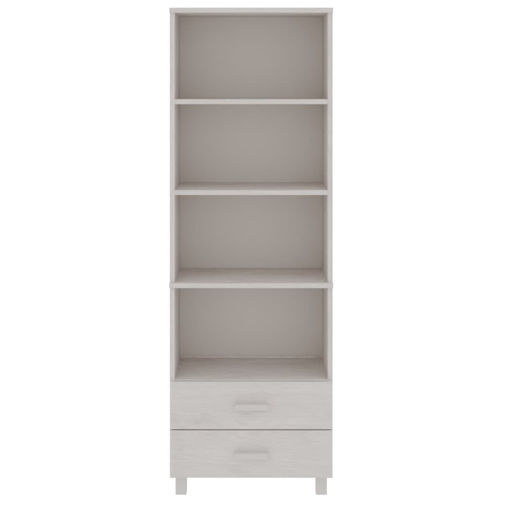 vidaXL Highboard HAMAR Weiß 60x35x180 cm Massivholz Kiefer