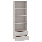 vidaXL Highboard HAMAR Weiß 60x35x180 cm Massivholz Kiefer