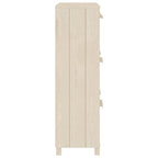 vidaXL Schuhschrank HAMAR Honigbraun 59,5x35x117 cm Massivholz Kiefer