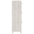 vidaXL Schuhschrank HAMAR Weiß 59,5x35x117 cm Massivholz Kiefer