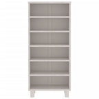 vidaXL CD-Schrank HAMAR Weiß 45x18x100 cm Massivholz Kiefer