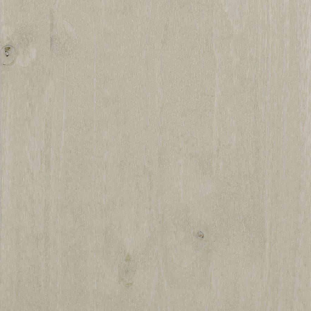 vidaXL CD-Schrank HAMAR Weiß 45x18x100 cm Massivholz Kiefer