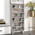 vidaXL CD-Schrank HAMAR Weiß 45x18x100 cm Massivholz Kiefer