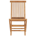 vidaXL Klappbare Gartenstühle 8 Stk. Massivholz Teak