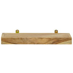 vidaXL Wandregale 2 Stk. 40x15x4 cm Massivholz Teak