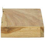 vidaXL Wandregale 2 Stk. 40x15x4 cm Massivholz Teak