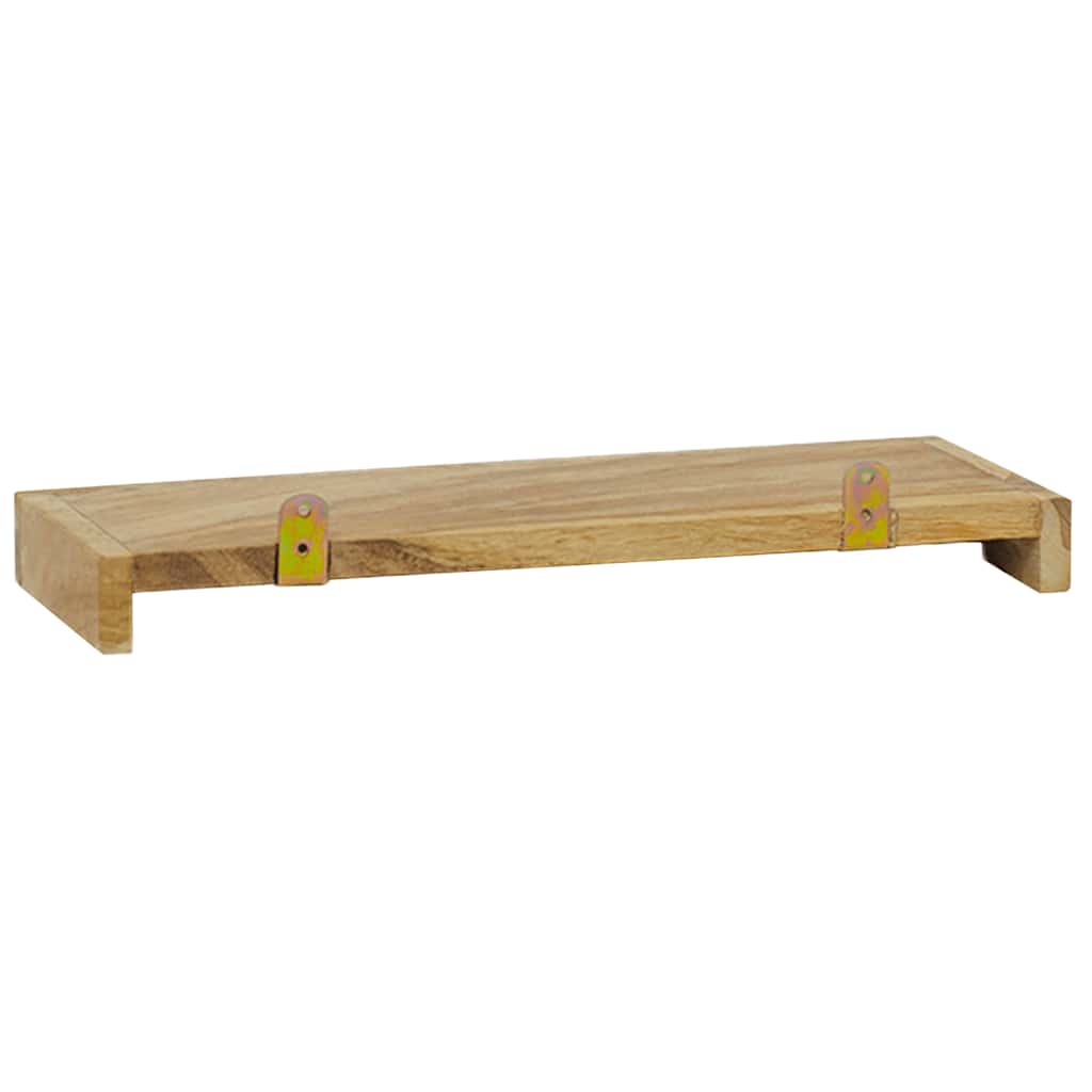 vidaXL Wandregale 2 Stk. 40x15x4 cm Massivholz Teak