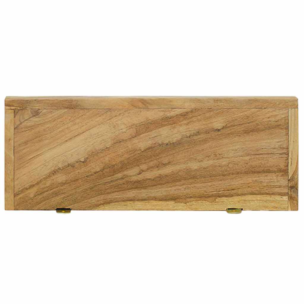 vidaXL Wandregale 2 Stk. 40x15x4 cm Massivholz Teak