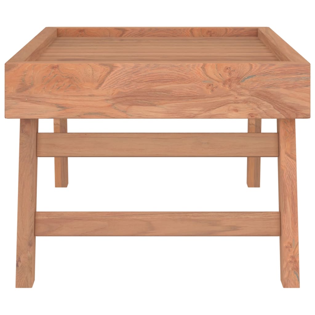 vidaXL Klapptablett 55x35x25 cm Massivholz Teak