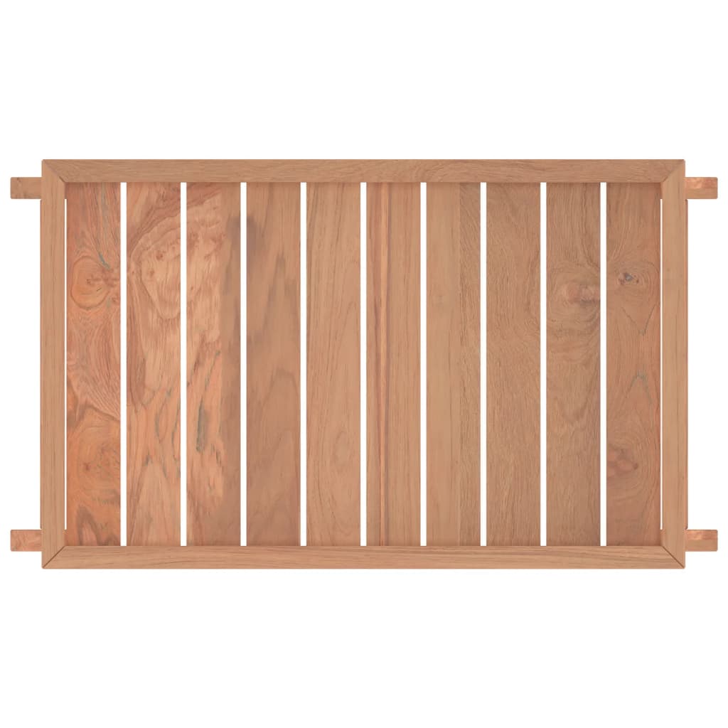 vidaXL Klapptablett 55x35x25 cm Massivholz Teak