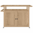 vidaXL Barwagen 120x50x90 cm Massivholz Teak