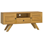 vidaXL TV-Schrank 110x30x50 cm Massivholz Teak