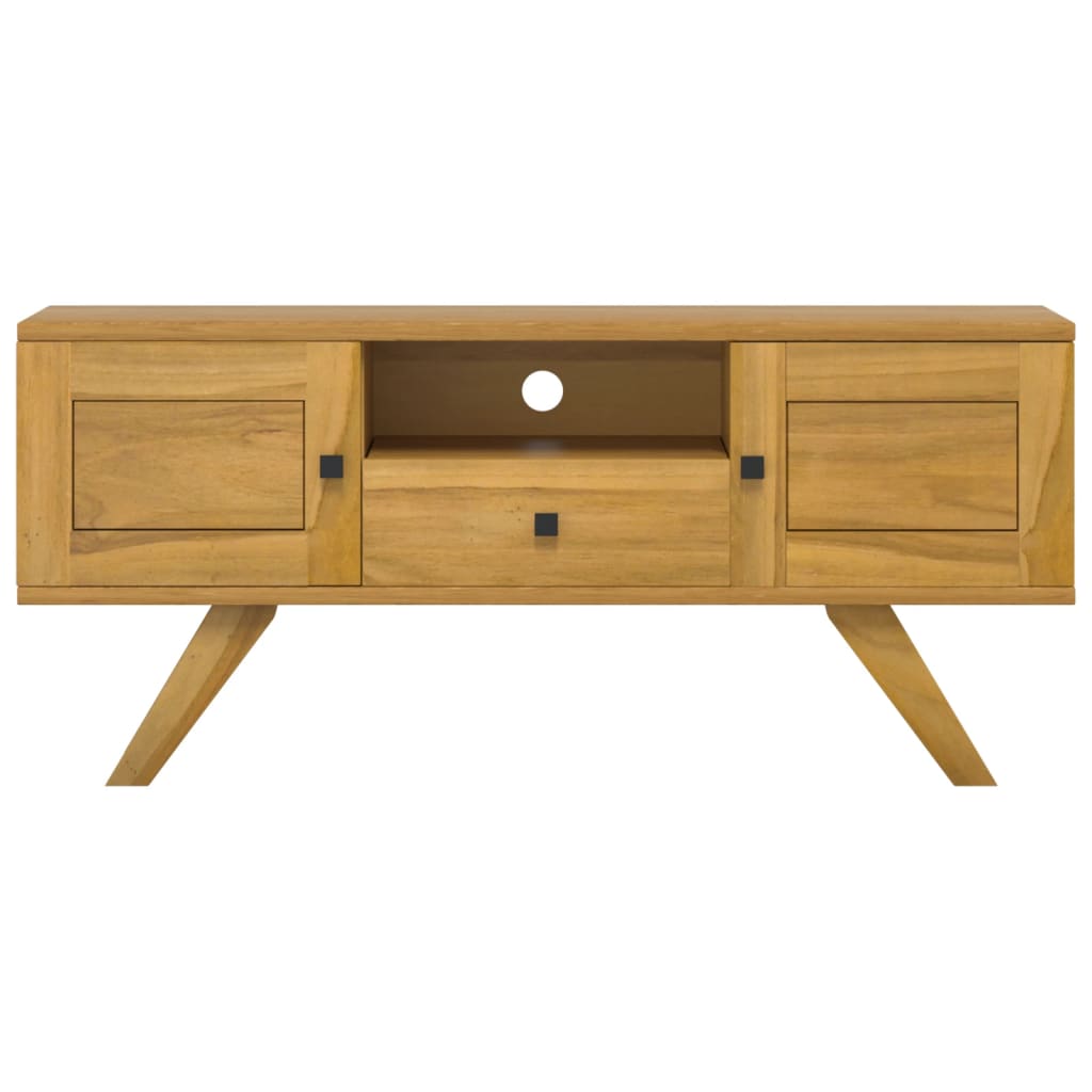 vidaXL TV-Schrank 110x30x50 cm Massivholz Teak