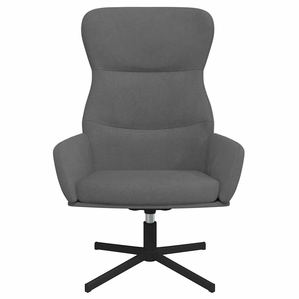 vidaXL Relaxsessel Dunkelgrau Samt