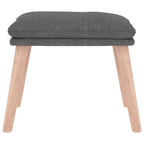 vidaXL Fußhocker Hellgrau 45x29,5x35 cm Stoff