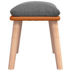vidaXL Fußhocker Hellgrau 45x29,5x35 cm Stoff und Kunstleder