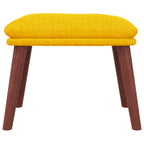 vidaXL Fußhocker Senfgelb 45x29,5x35 cm Stoff