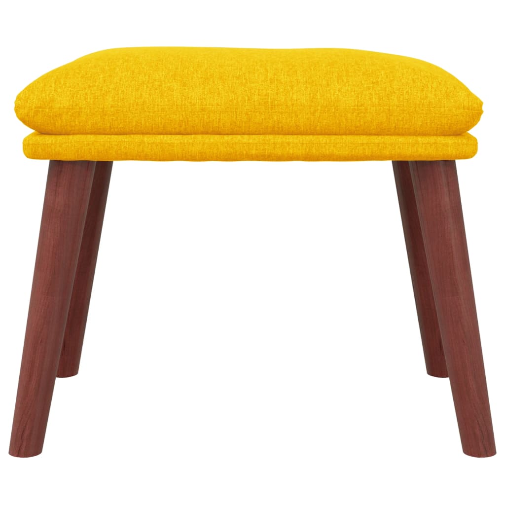 vidaXL Fußhocker Senfgelb 45x29,5x35 cm Stoff