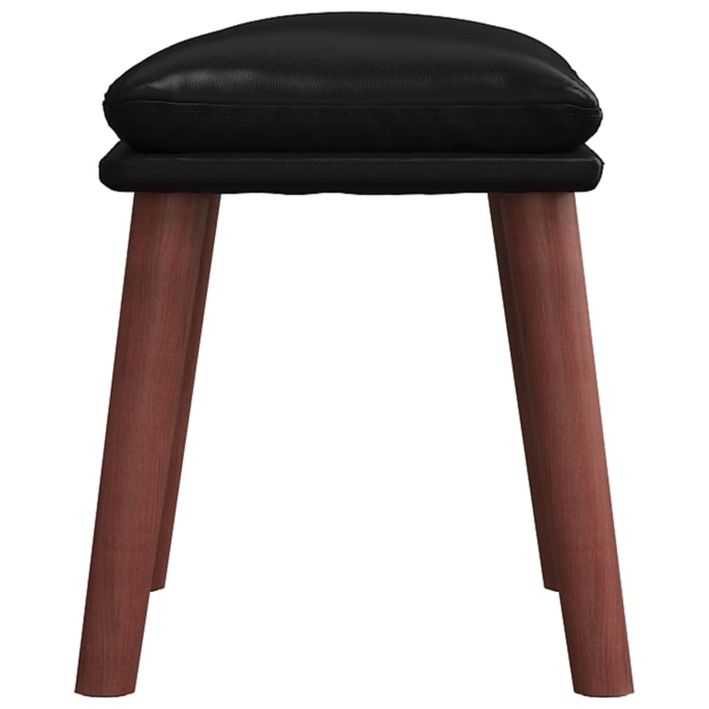 vidaXL Fußhocker Schwarz 45x29,5x35 cm Kunstleder