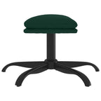 vidaXL Fußhocker Dunkelgrün 60x60x36 cm Samt