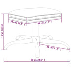 vidaXL Fußhocker Dunkelgrün 60x60x36 cm Samt