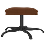 vidaXL Fußhocker Braun 60x60x36 cm Mikrofasergewebe