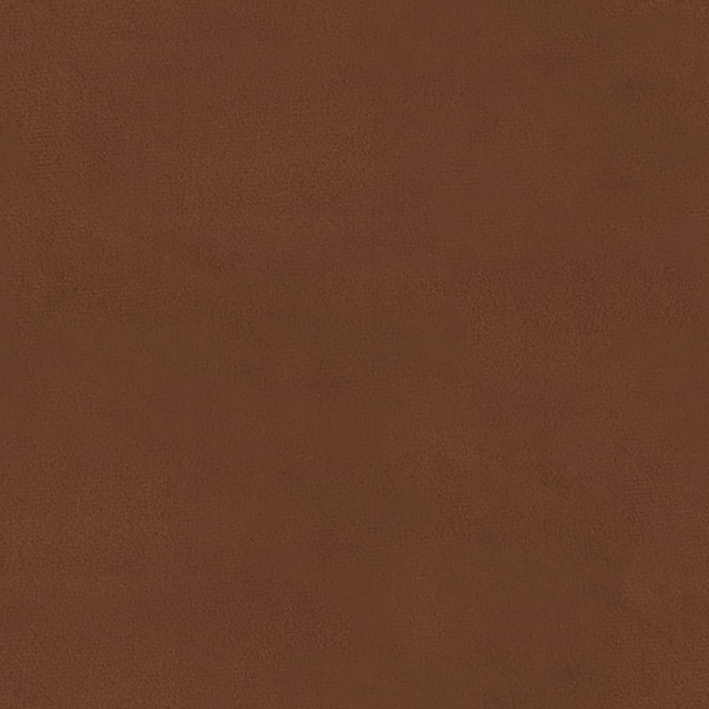 vidaXL Fußhocker Braun 60x60x36 cm Mikrofasergewebe